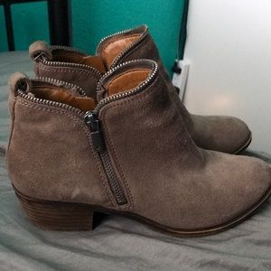 Lucky brand taupe boots
